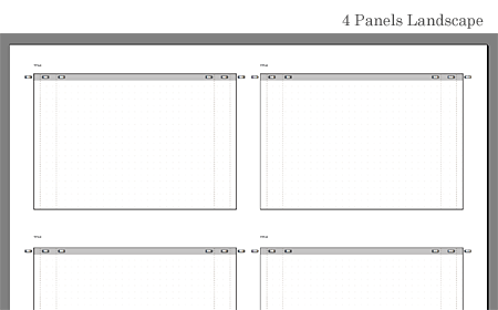 4 Panels Landscape