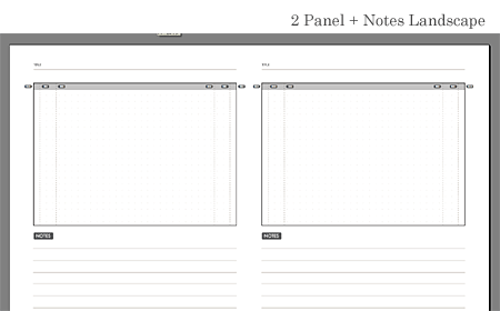 2 Panel + Notes Landscape