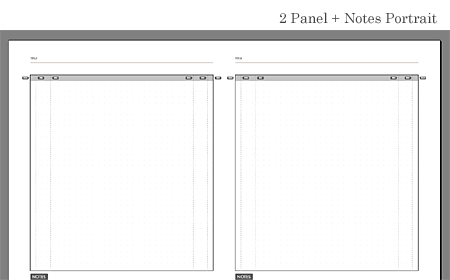 2 Panel + Notes Portrait