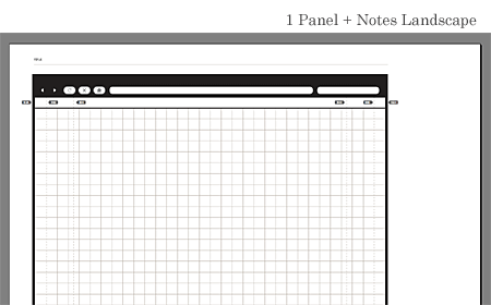 1 Panel + Notes Landscape