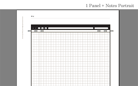 1 Panel + Notes Portrait