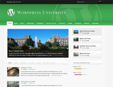 wordpressuniversity - 教育関連のWordPressテーマいろいろ