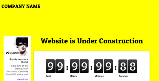 Website Under Construction Web And Mobile Template For Free