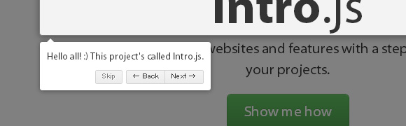 簡単にWebサイトツアーが作れるスクリプト「Intro.js」