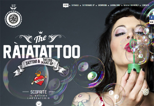 Ràtatattoo - パララックス効果を使ったサイト10個