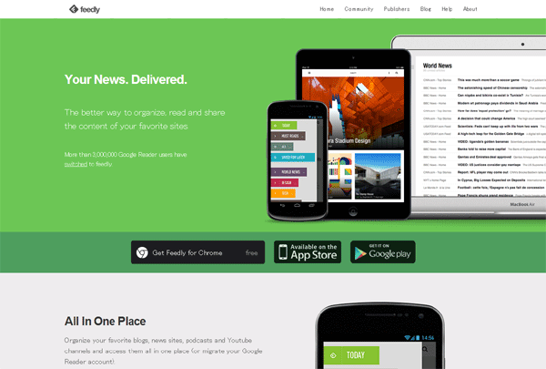 Feedlyへアクセス - GoogleリーダーからFeedlyに乗り換えたので、その方法と感想