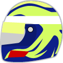 フェリペ・マッサのヘルメットアイコン - 2013シーズンF1ドライバーのヘルメットアイコン作った　その1
