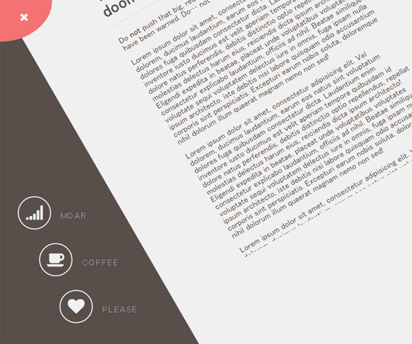 Offcanvas sidebar menu - レスポンシブデザインのナビゲーションアイデアいろいろ